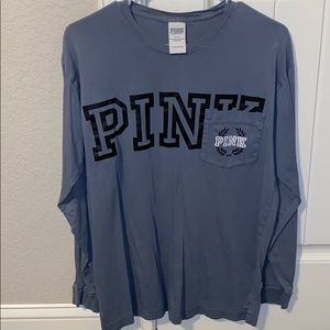 Victoria Secret long sleeve pocket t